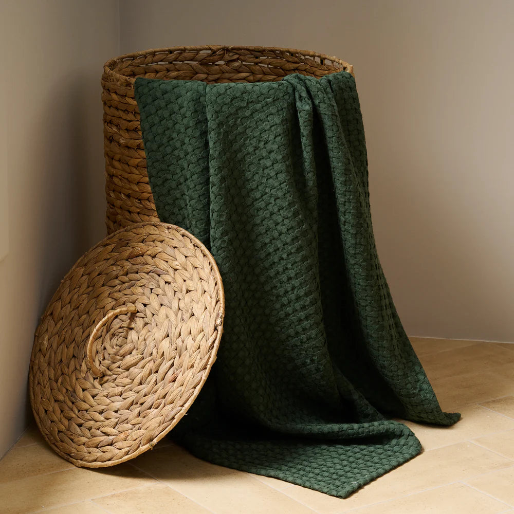 Honeycomb Cotton Bamboo Waffle Bath Towel