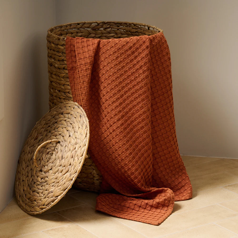 Honeycomb Cotton Bamboo Waffle Bath Towel