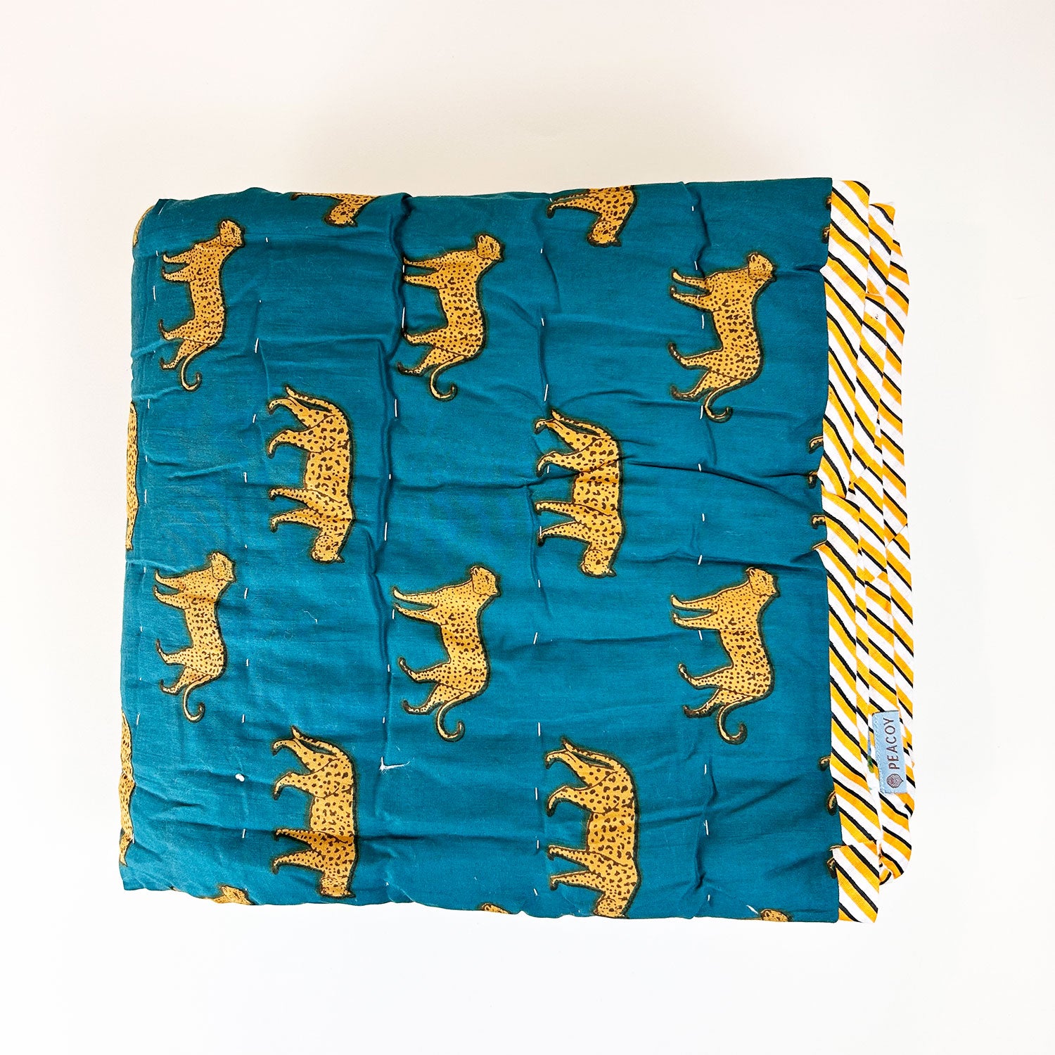 Cute Jungle Kids Quilt | Double Sided |  40x60 Inches