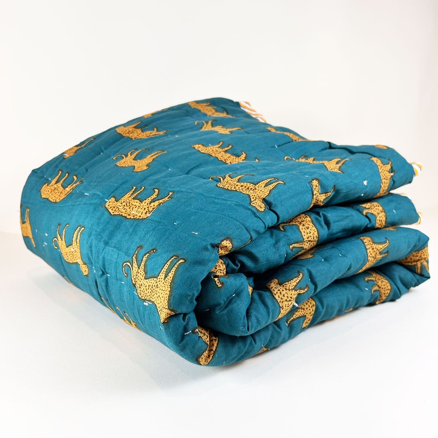 Cute Jungle Kids Quilt | Double Sided |  40x60 Inches