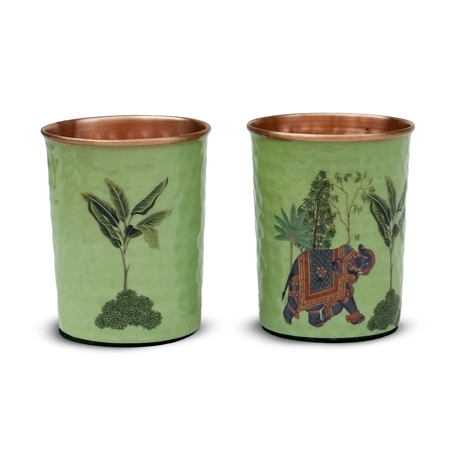 Green Elephant Pure Copper Jug & Glass Set