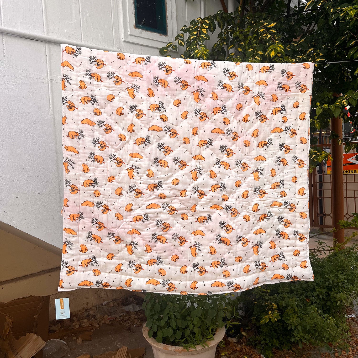 Bright Bear Kids Single Quilt | Single Sided | 40x60 Inches