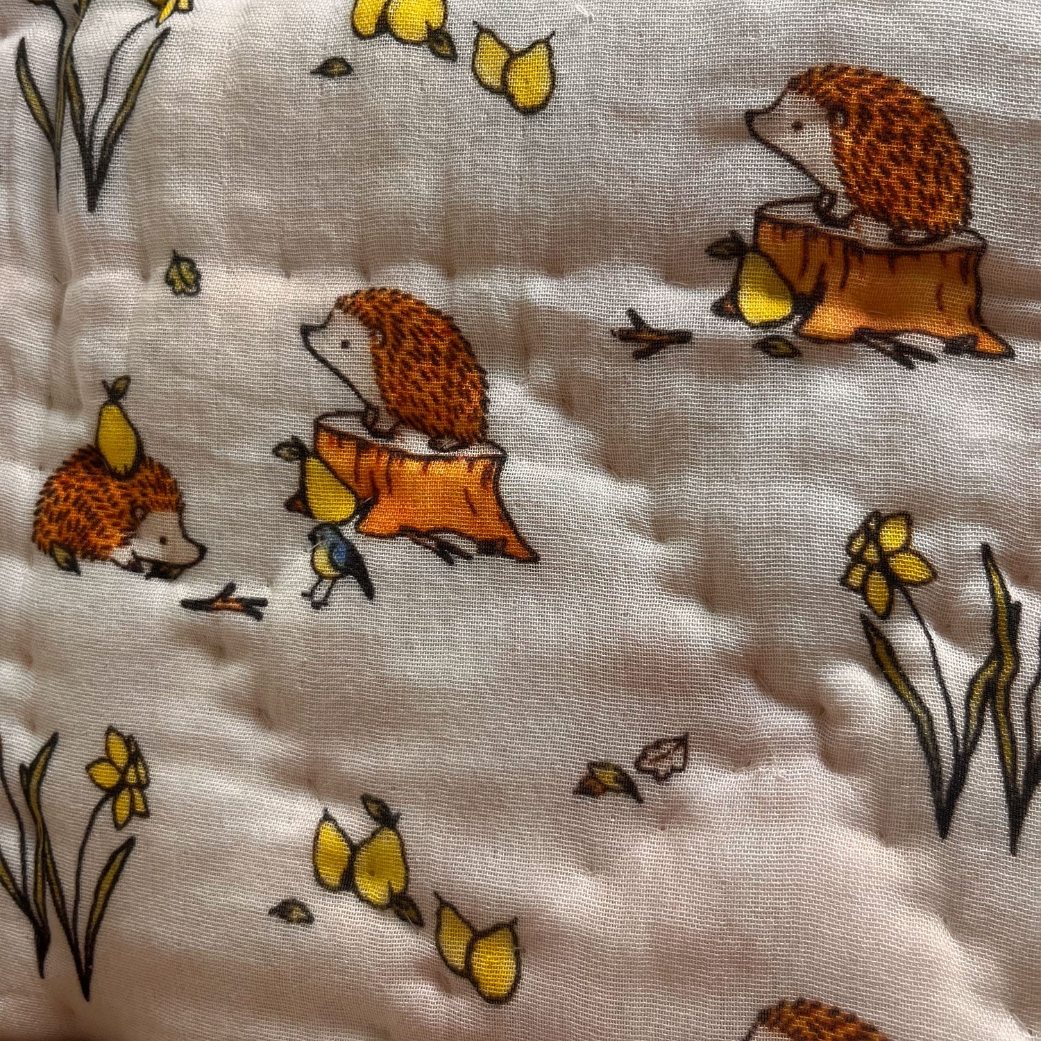 Yellow Animal Prints Kids Single Quilt | Single Sided | 40x60 Inches