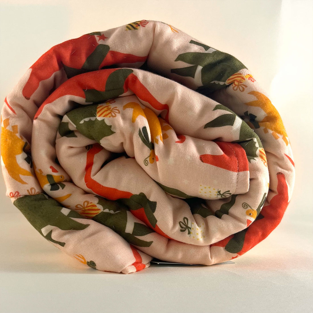 Colourful Dinosaur Baby Quilt | 40x60 Inches