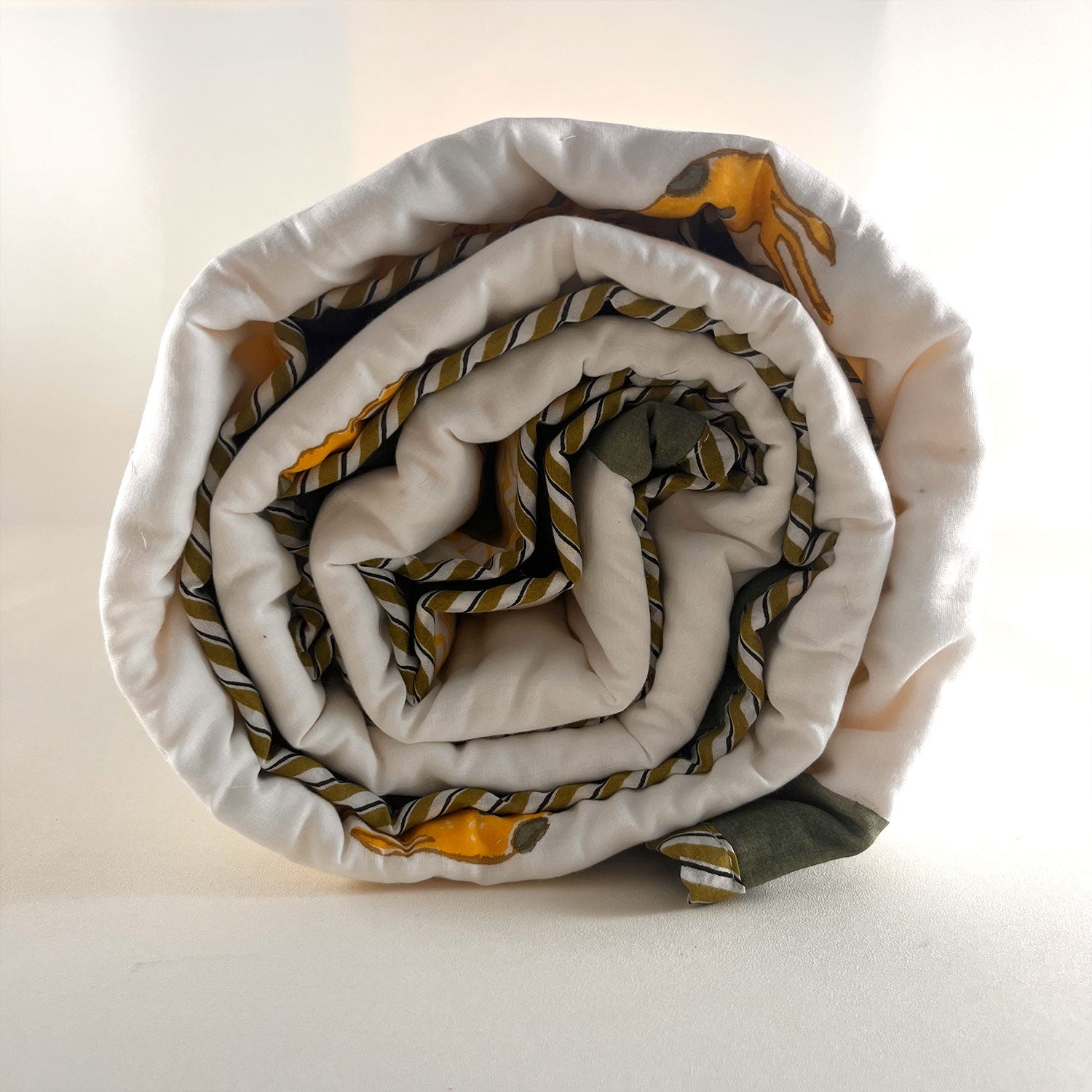 Blue Deer Baby Printed Quilt | Single Sided | 40x60 Inches