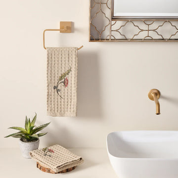 Kalika Cotton Bamboo Waffle Bath Set