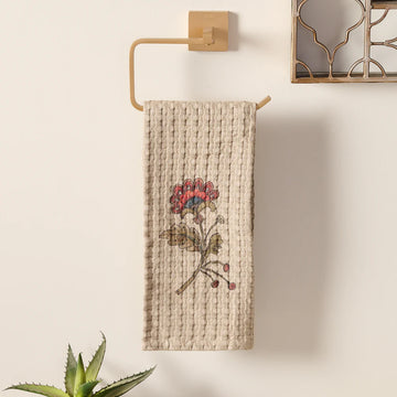 Kshupa Cotton Bamboo Waffle Hand Towel