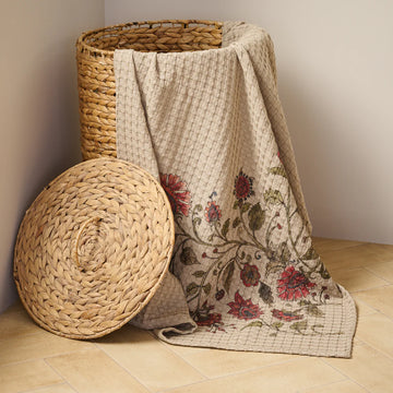 Kshupa Cotton Bamboo Waffle Bath Set