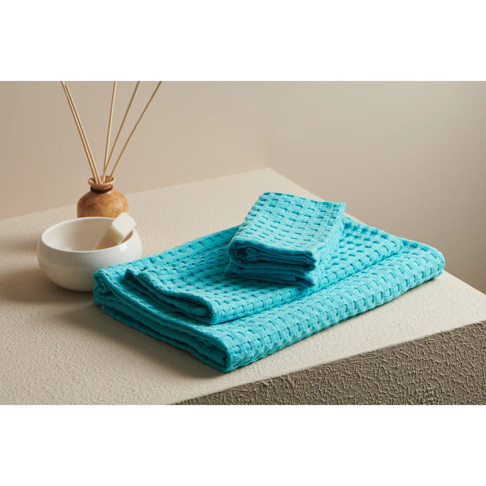 Pebble Cotton Waffle Bath Set