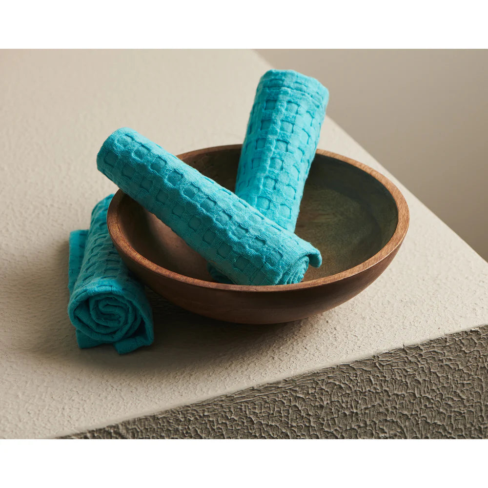 Pebble Cotton Waffle Face Towel