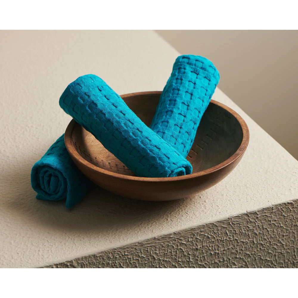 Pixel Cotton Waffle Face Towel