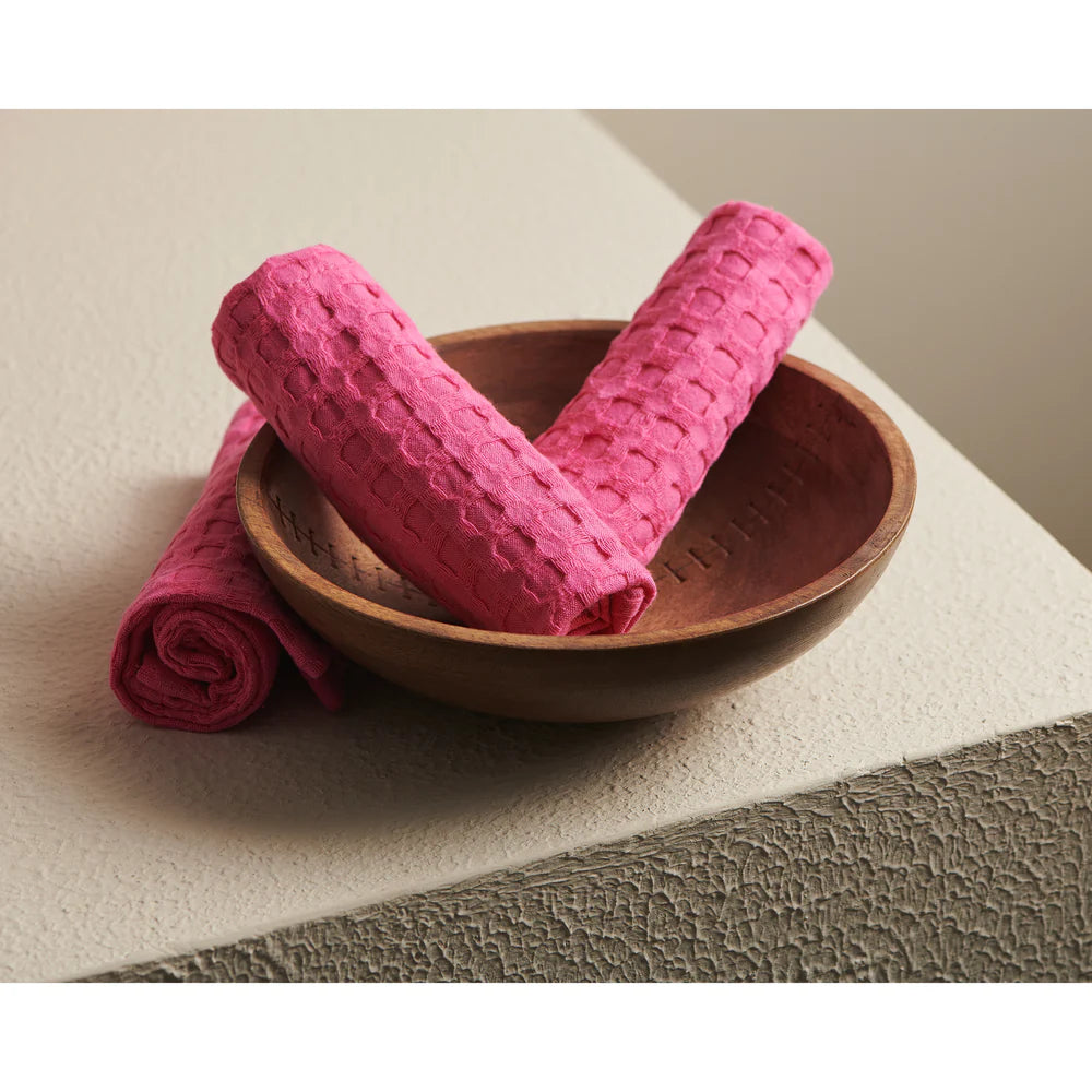 Pixel Cotton Waffle Face Towel