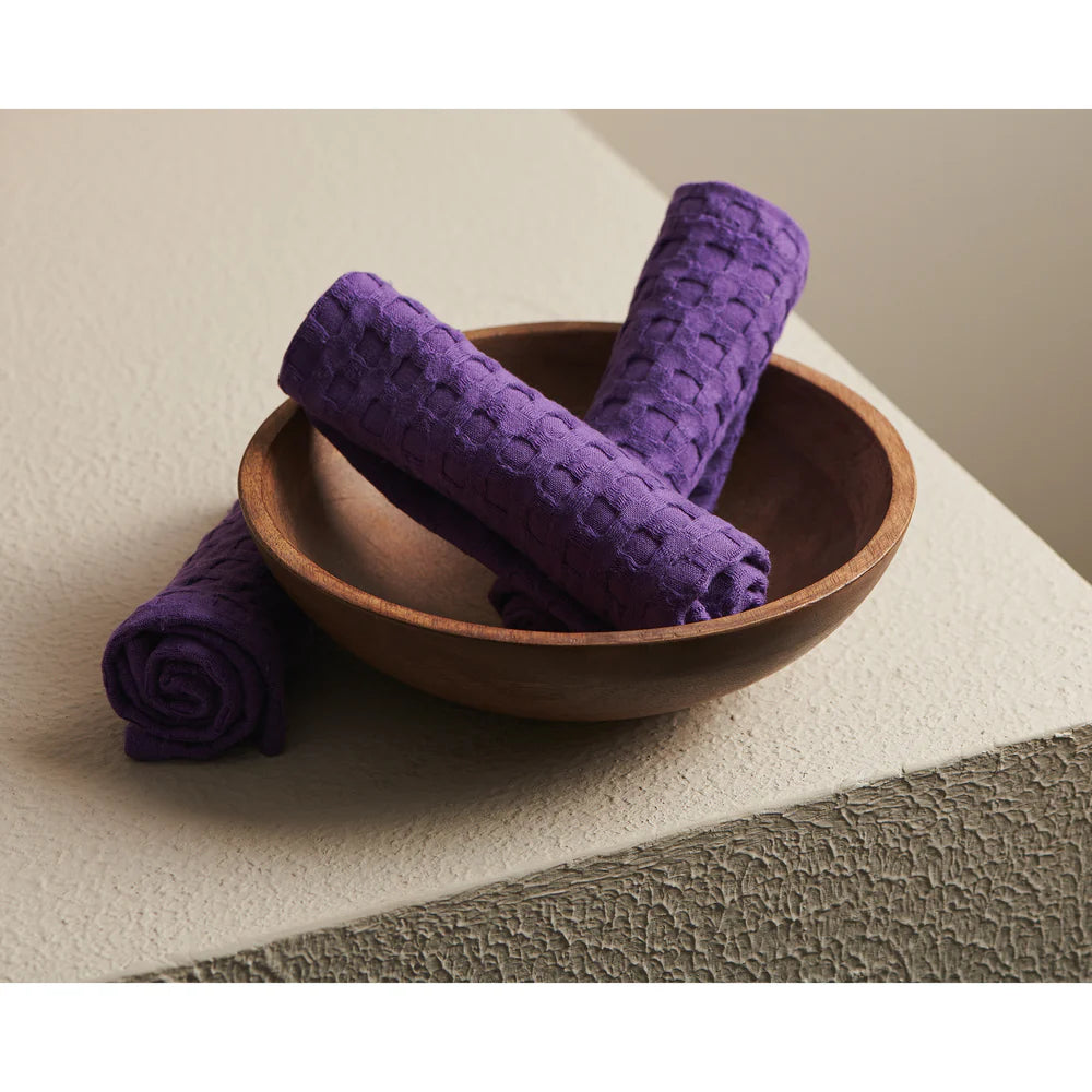 Pixel Cotton Waffle Face Towel