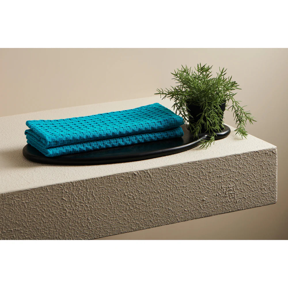 Pixel Cotton Waffle Hand Towel