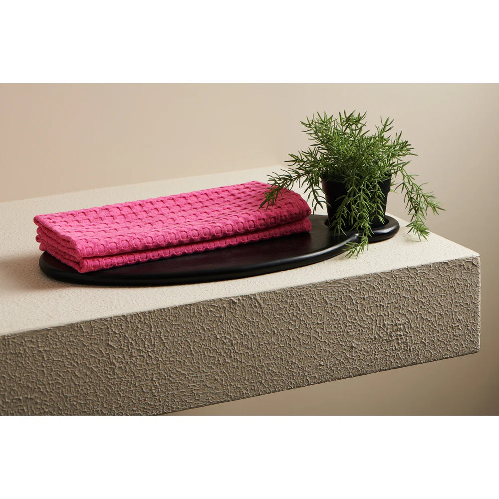 Pixel Cotton Waffle Hand Towel