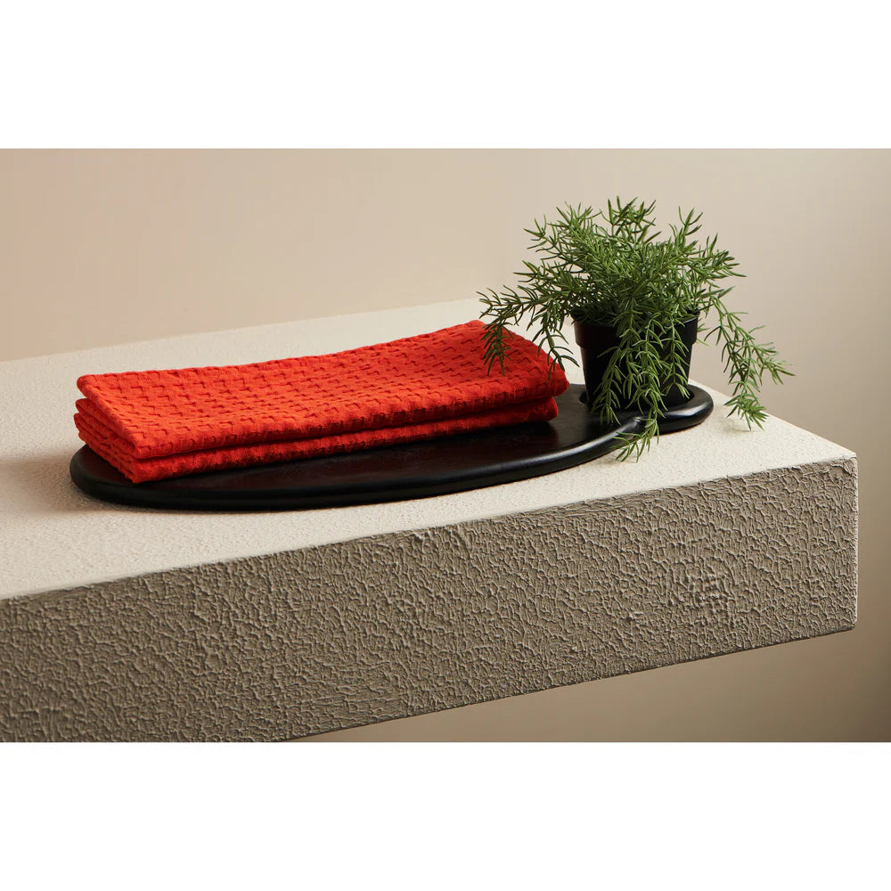 Pixel Cotton Waffle Hand Towel