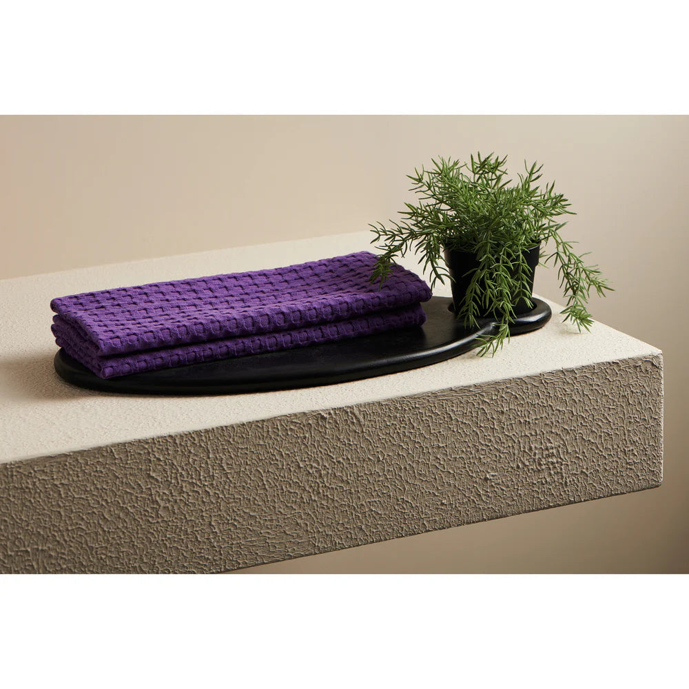 Pixel Cotton Waffle Hand Towel