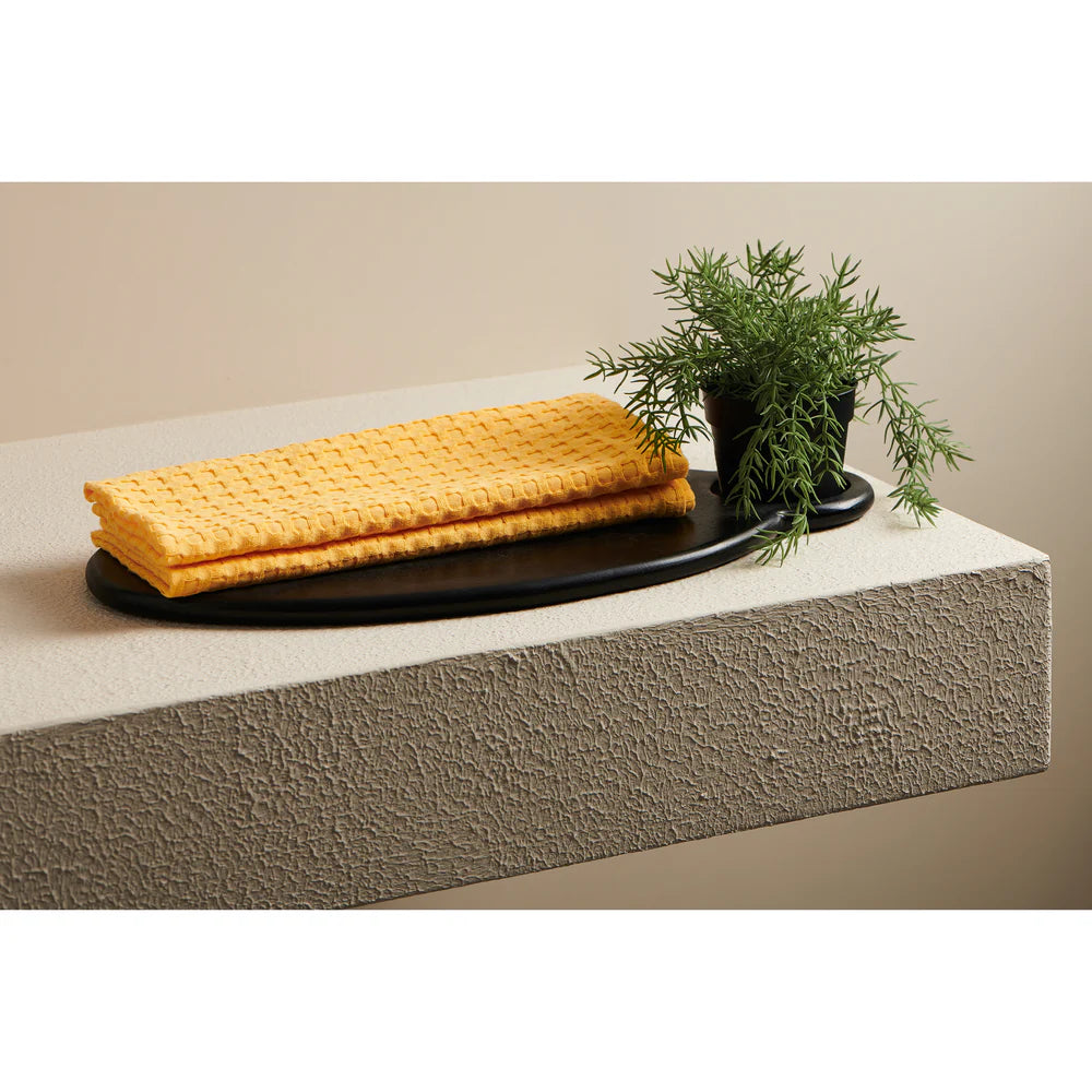 Pixel Cotton Waffle Hand Towel