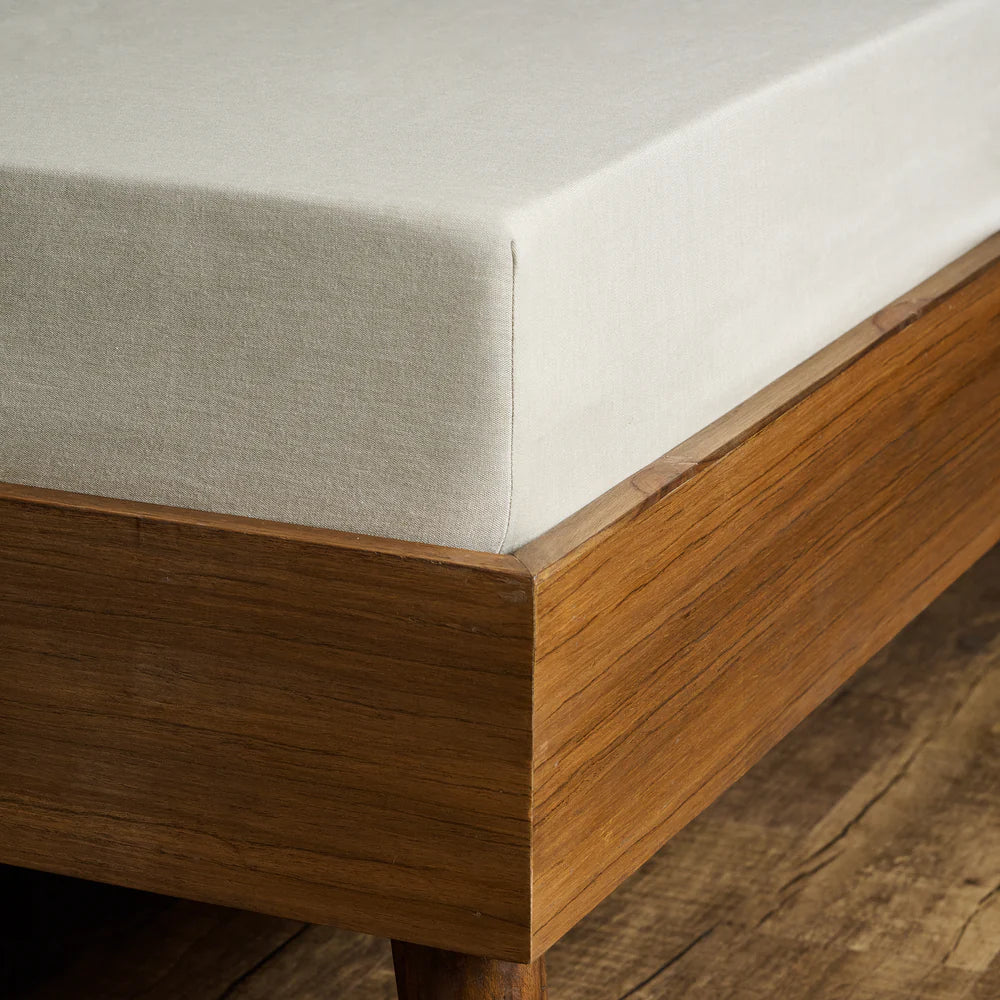 Sage Cotton Bamboo Chambray Bedsheet