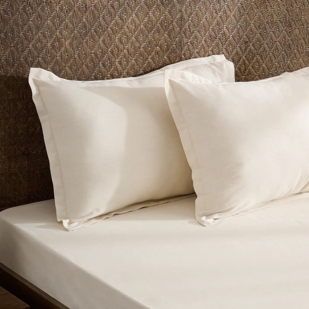 Sand Cotton Bamboo Chambray Bedsheet