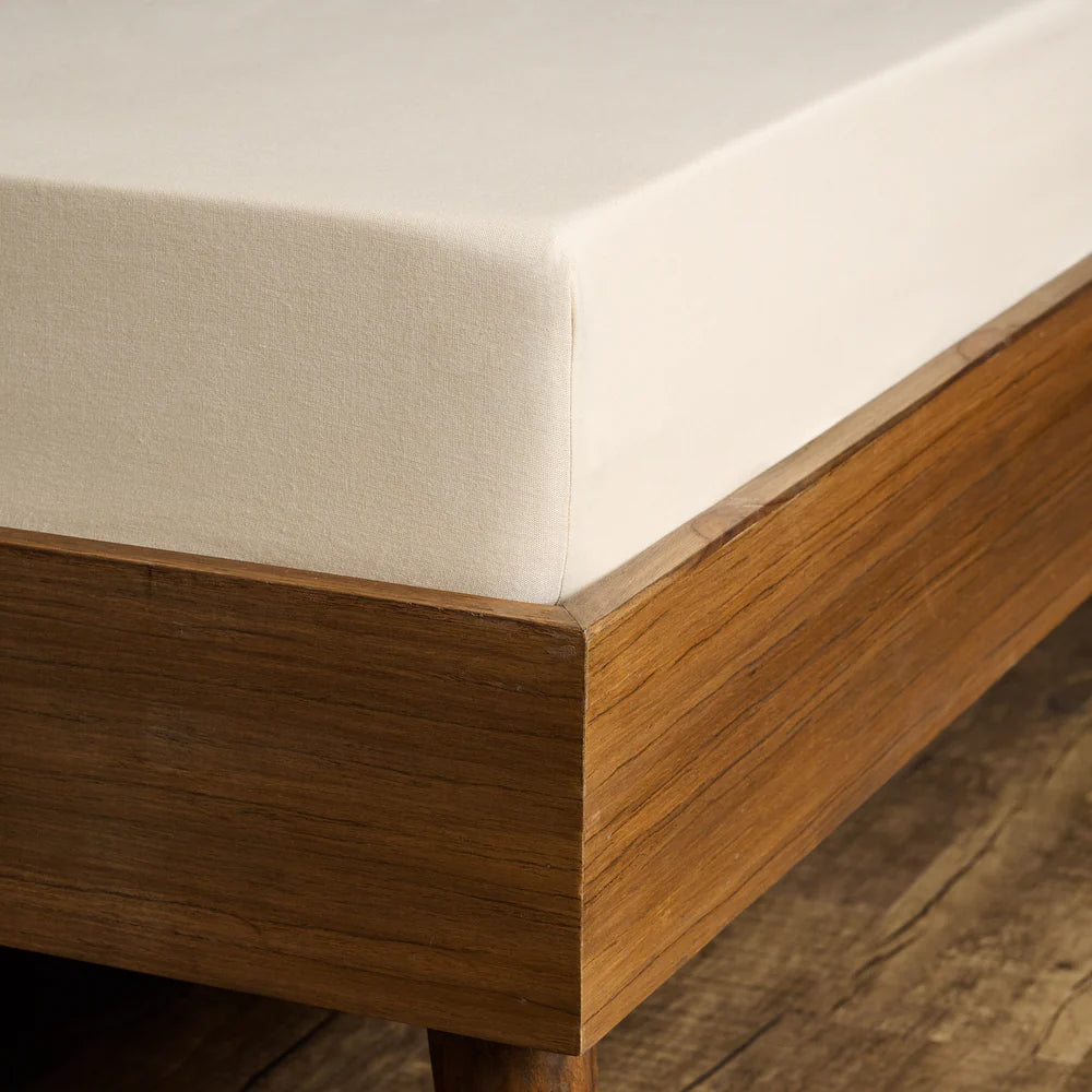 Sand Cotton Bamboo Chambray Bedsheet