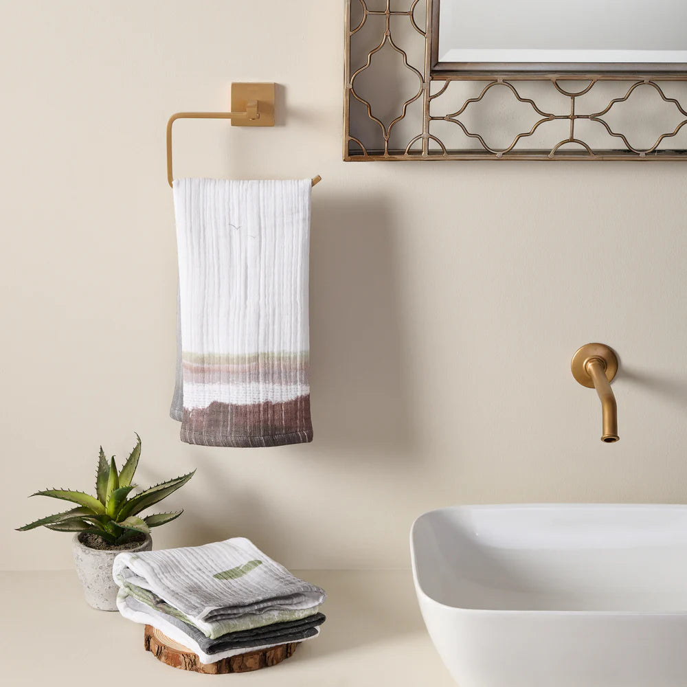 Savanna Rain Cotton Gauze Hand Towel