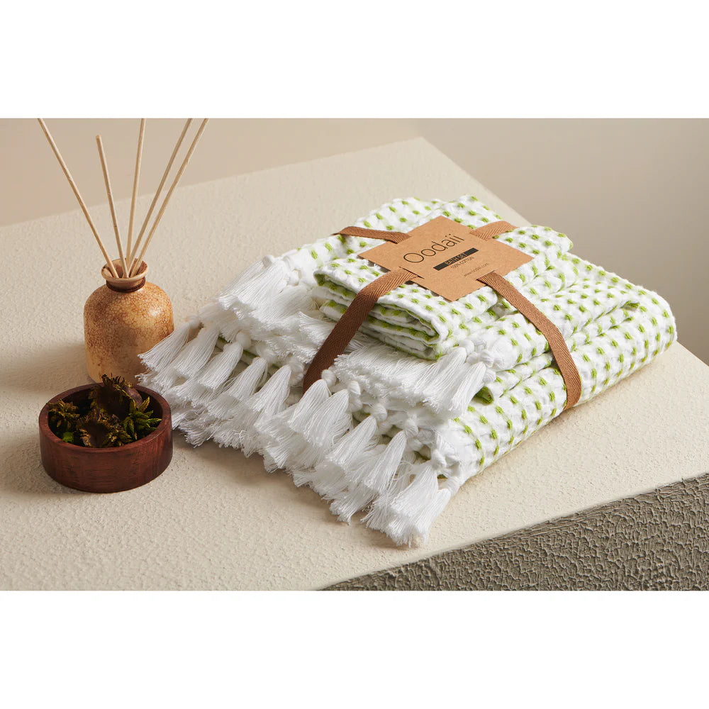 Sprinkle Box Cotton Waffle Bath Set