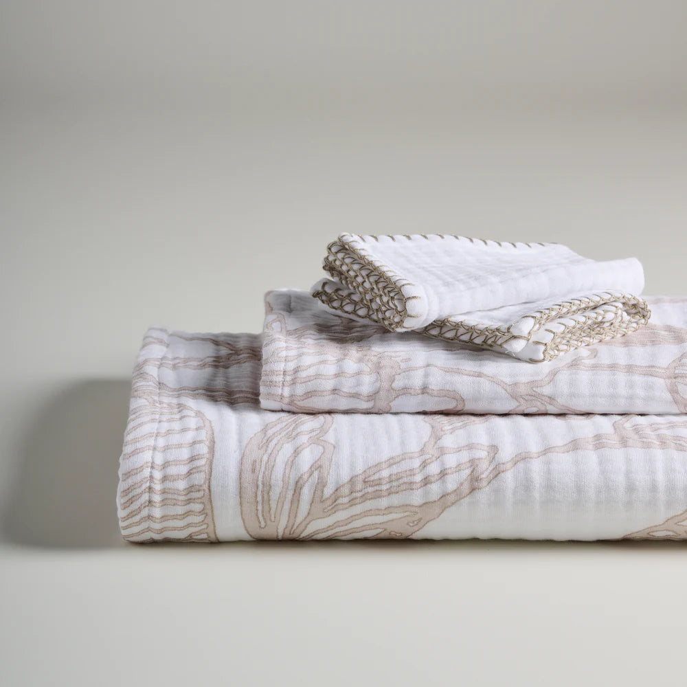 Vine Bloom Cotton Gauze Bath Set