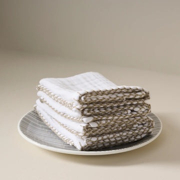 Vine Bloom Cotton Gauze Face Towel