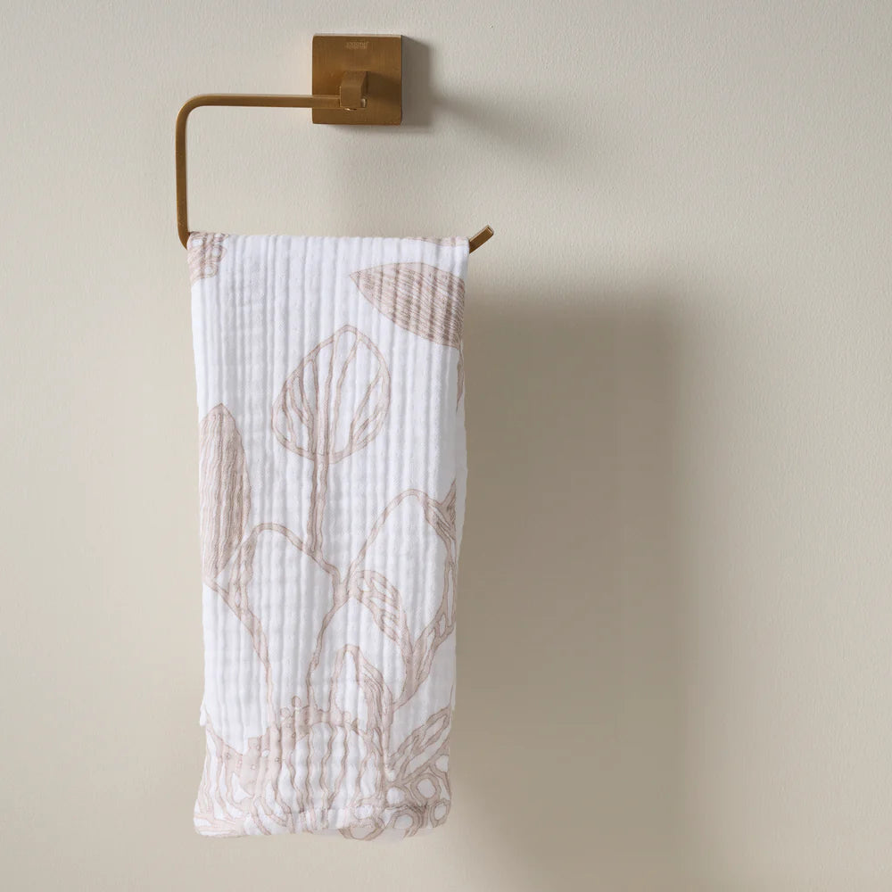 Vine Bloom Cotton Gauze Hand Towel