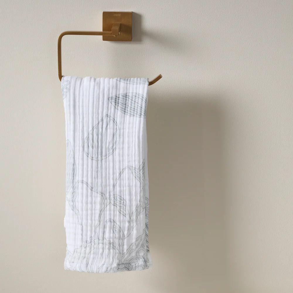 Vine Bloom Cotton Gauze Hand Towel