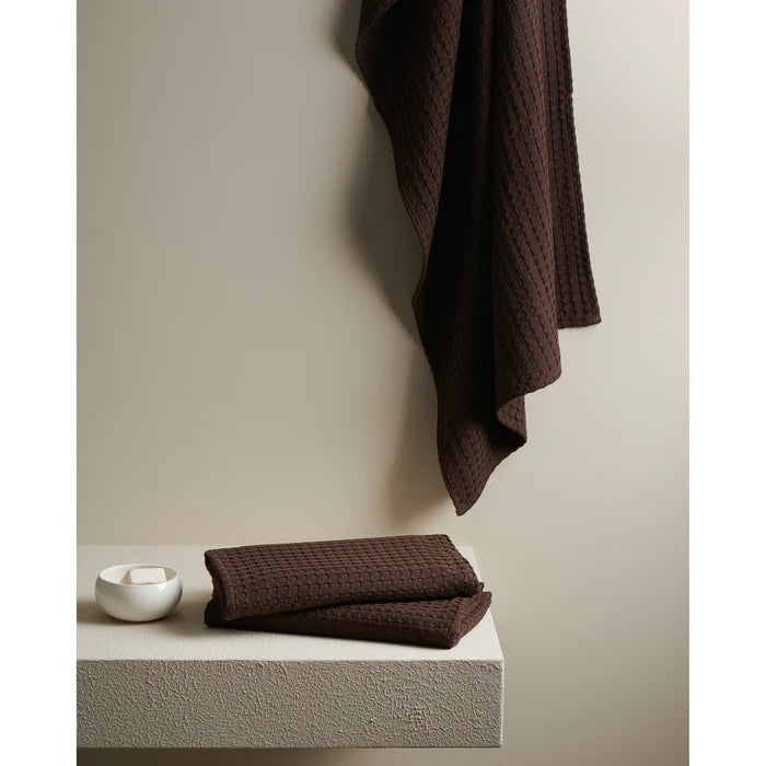 Beehive Cotton Bamboo Waffle Bath Towel