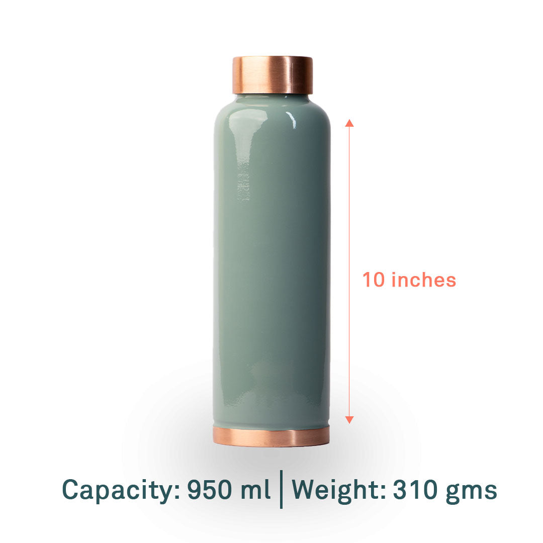 GG| 100% Pure Copper Bottle|950 ml | Peacoy