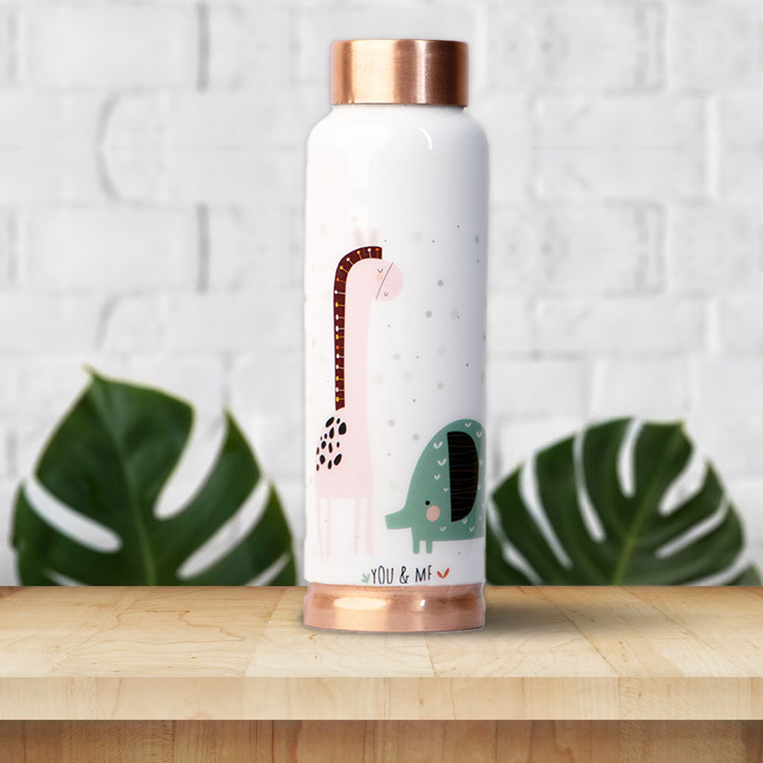 You N Me | 100% Pure Copper Bottle|500 ml | Peacoy