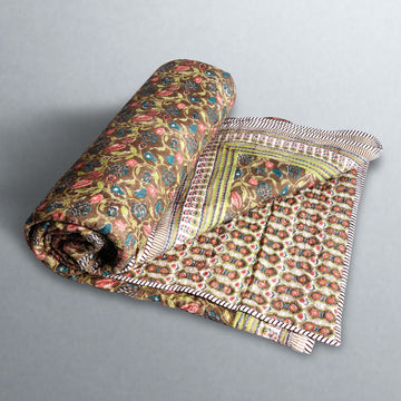 Jaipuri Quilt for Double Bed (Design VI)