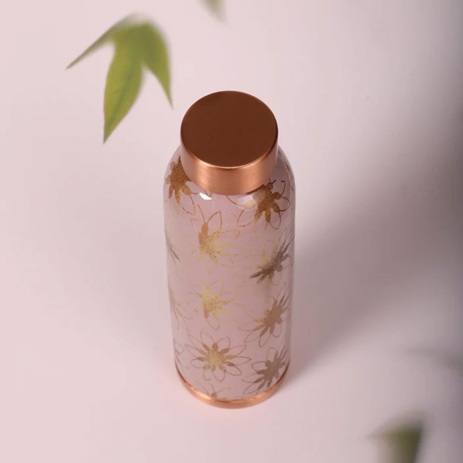 Aesthetic Flowers 100% Pure Copper Bottle - 1000 ml