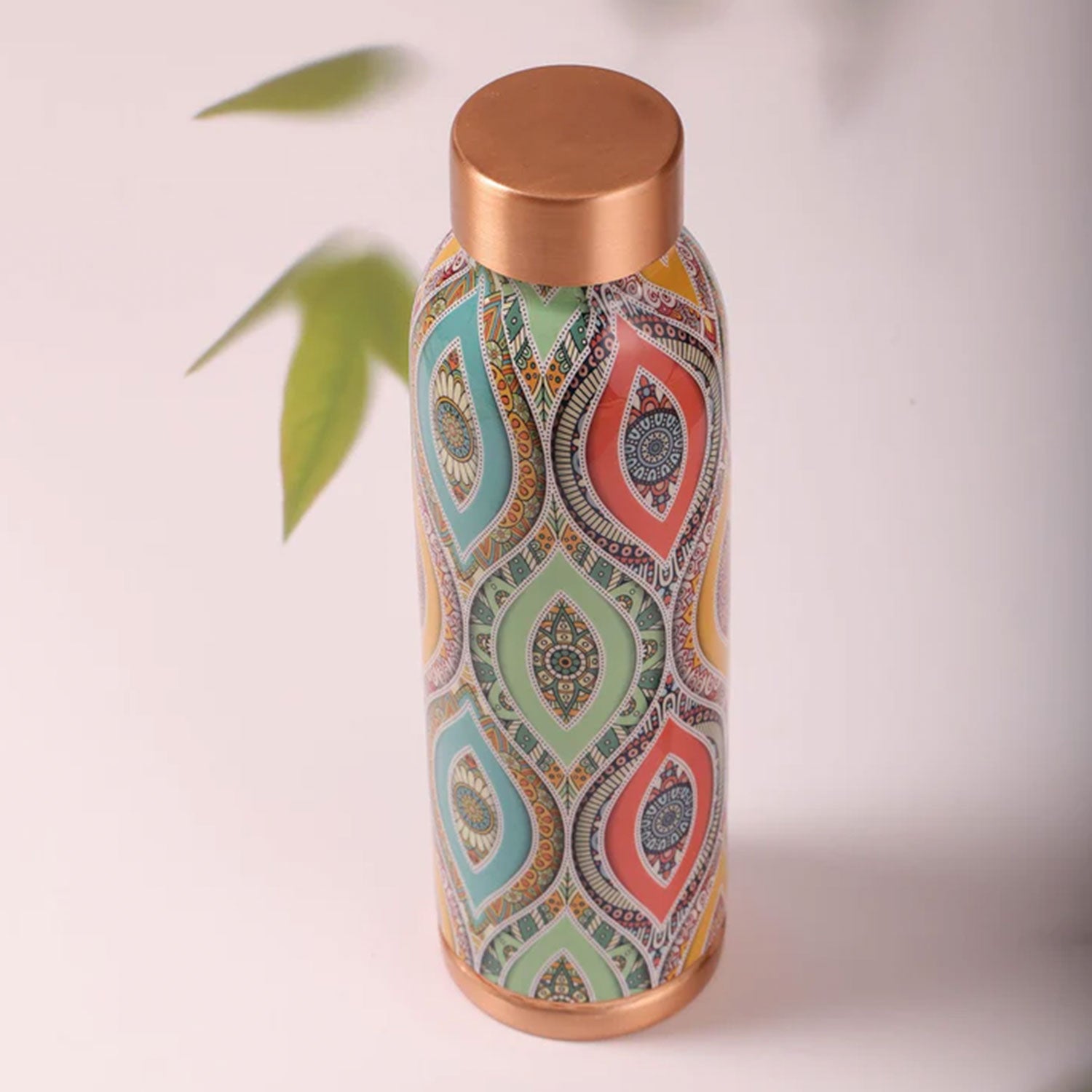 Vibrant Dreams Multicolor 100% Pure Copper Bottle - 1000 ml