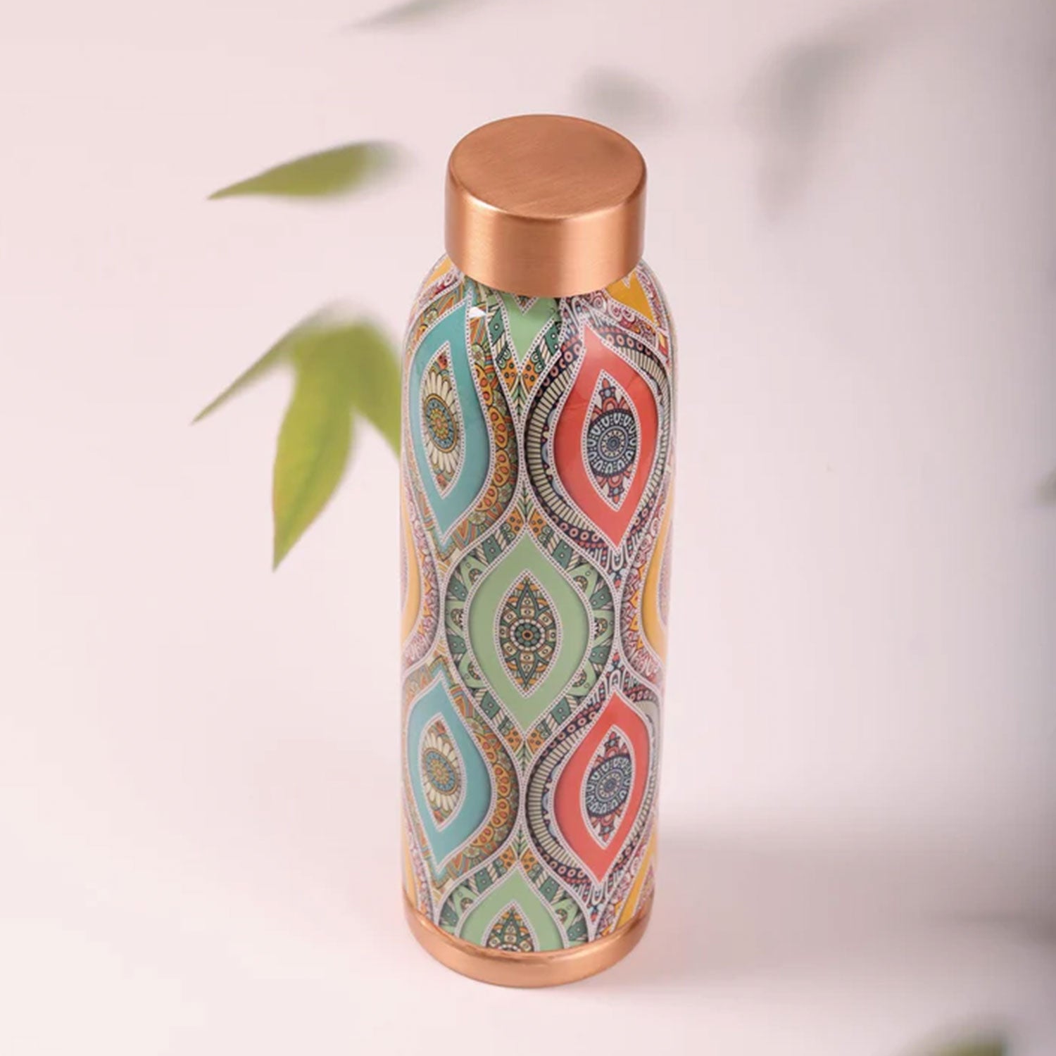 Vibrant Dreams Multicolor 100% Pure Copper Bottle - 1000 ml