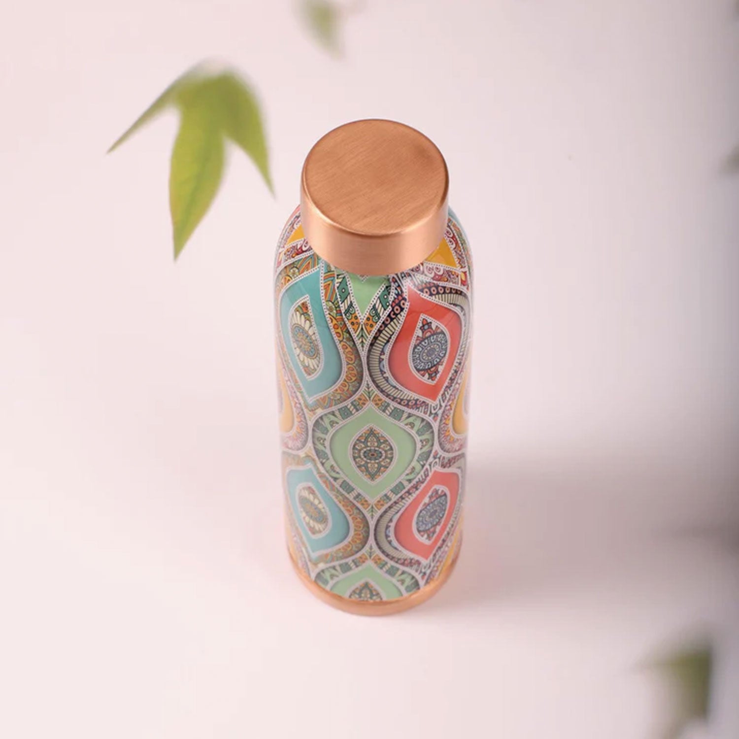 Vibrant Dreams Multicolor 100% Pure Copper Bottle - 1000 ml