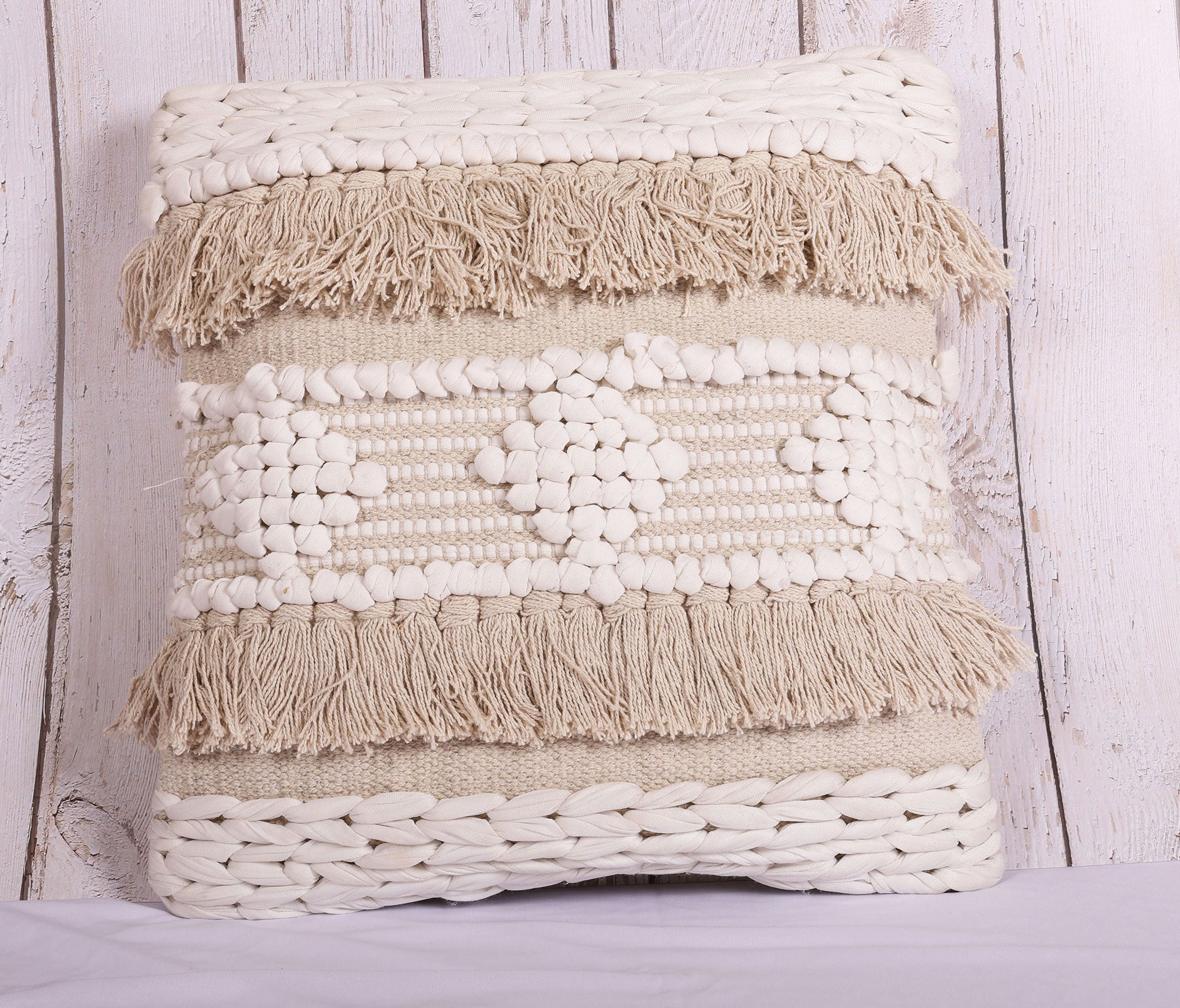 Shaggy Rhombus Cushion Cover