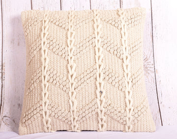 Shaggy Zigzag Cushion Cover