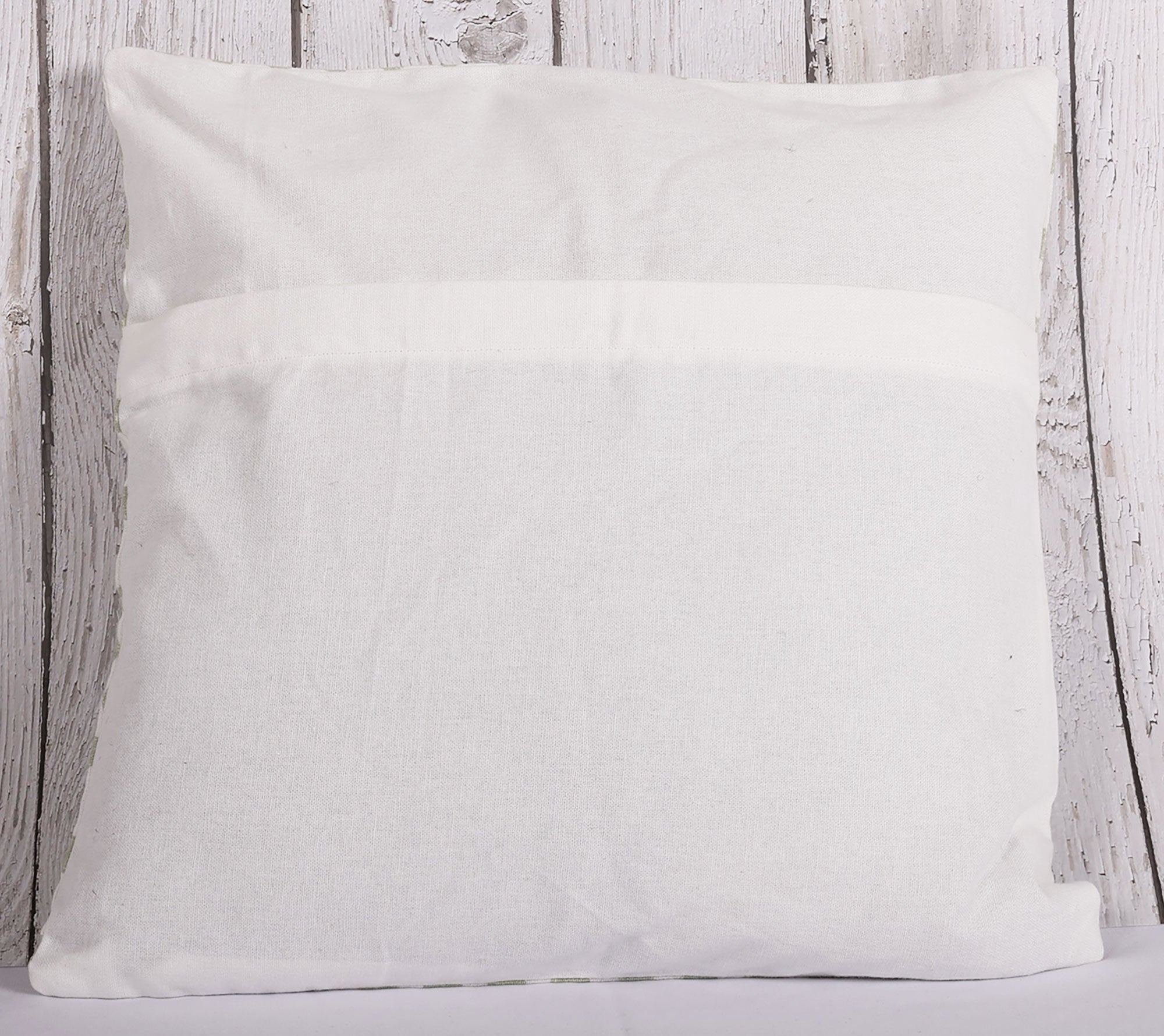 Light Olive Green Polka Dots 100 % Pure Cotton Cushion Cover - 16 x 16 inches | Peacoy