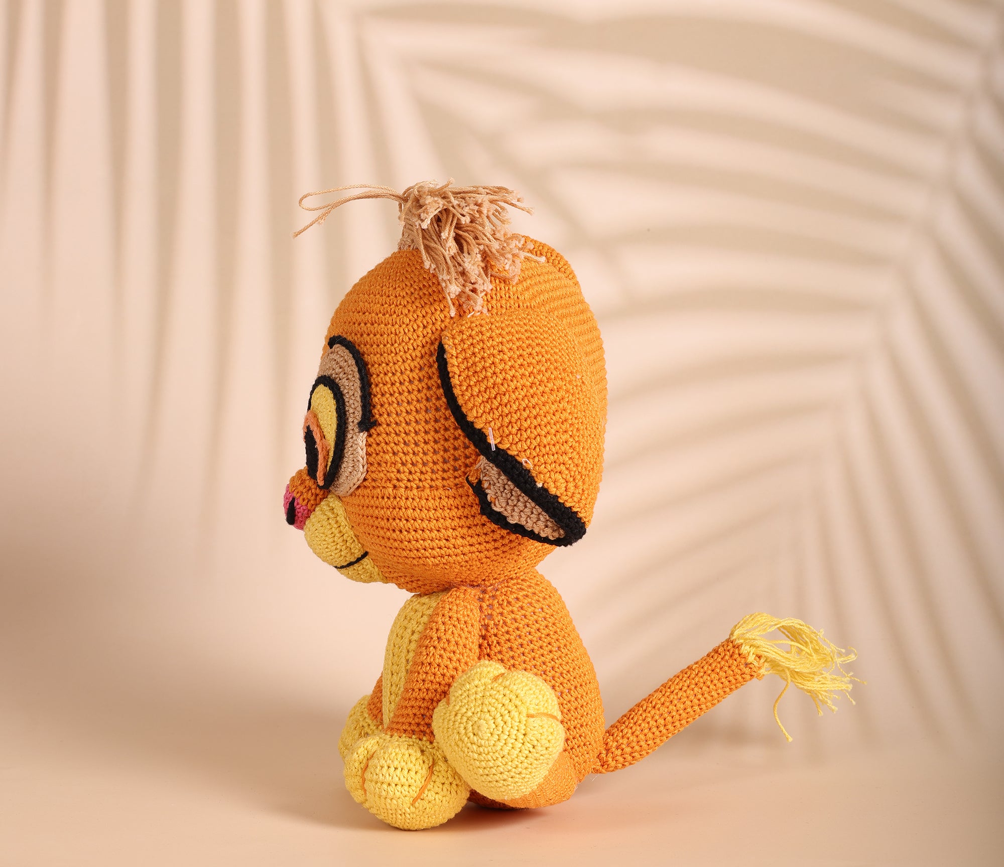 Simba Lion Soft Crochet Toy - 11 X 6 inches | Peacoy