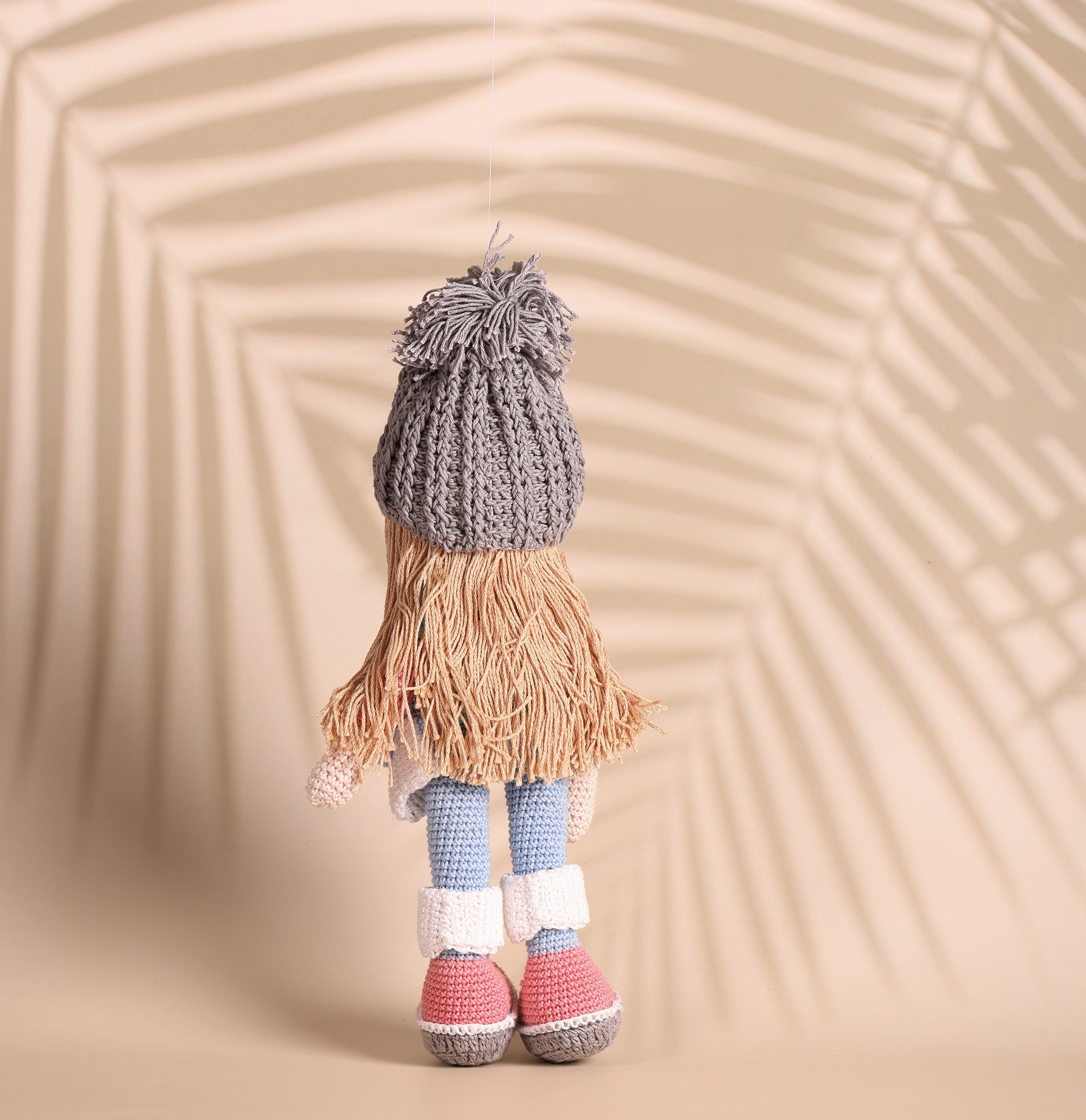 Molly Doll Crochet Toy - 12 x 4 inches | Peacoy