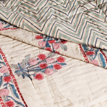 Jaipuri Quilt for Double Bed (Design VII)