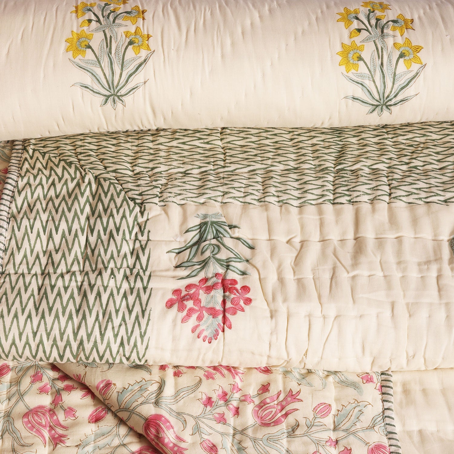 Jaipuri Quilt for Double Bed (Design IV)