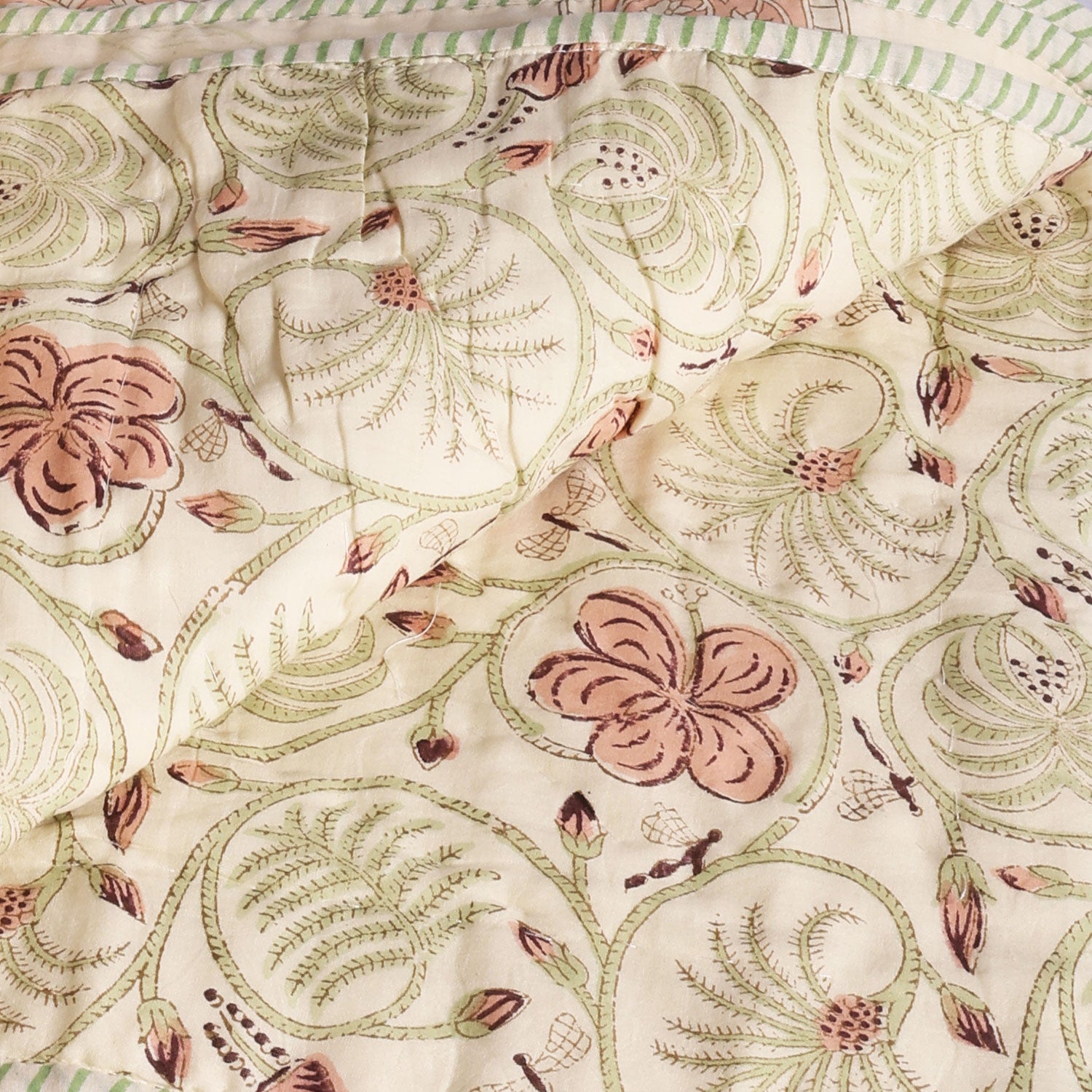 Jaipuri Quilt for Single Bed (Design I)