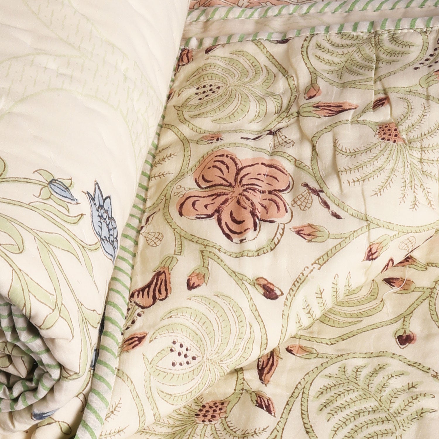 Jaipuri Quilt for Single Bed (Design I)