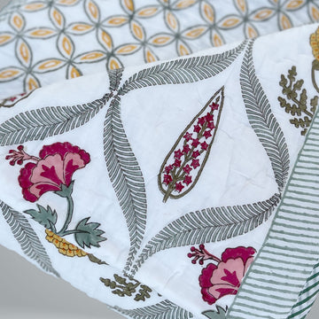 Jaal Flowers Printed Quilts
