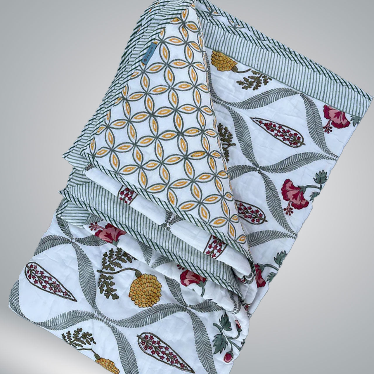 Jaal Flowers Printed Quilts